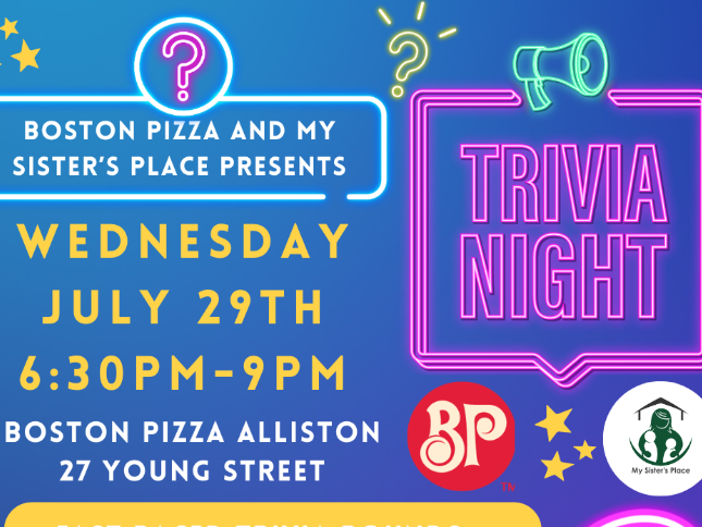 Boston Pizza Trivia Night Fundraiser