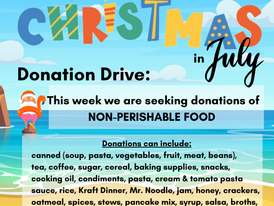 Christmas in July Week One
