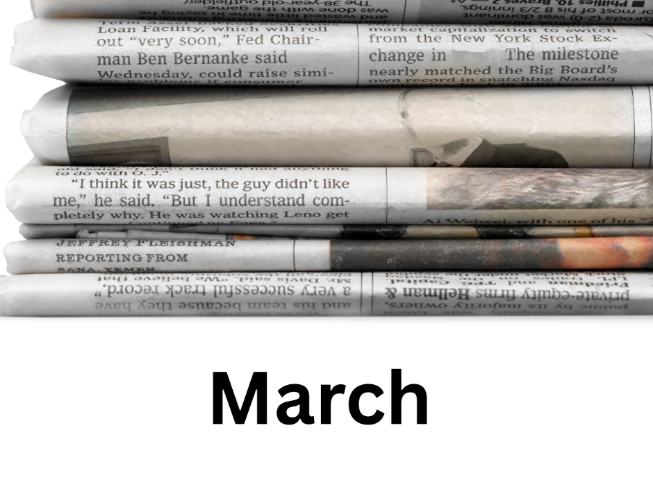 March 2026 News Article